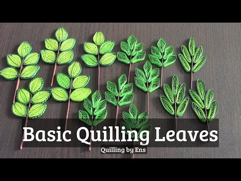 Quilling Leaves with Comb #art #quillingart #diy #paperart #papercraft #quilling #bastelmitkindern 