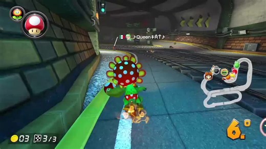 Petey Piranha's Victory in Mario Kart 8 Deluxe