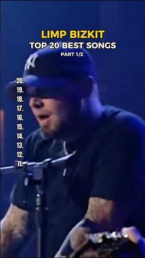 LIMP BIZKIT TOP 20 BEST SONGS (PART 1/2). #limpbizkit #top10 #song #popular #list