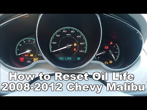 How to Reset Oil Life Chevy Malibu 2008-2012