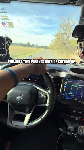 The kids not with us… so we acting different today 😭 #fyp #parents #atv #fun