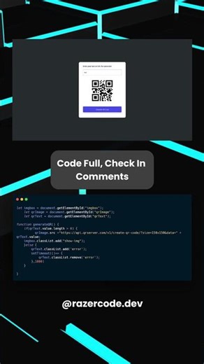 QR Code Generator With JavaScript | HTML, CSS, JS