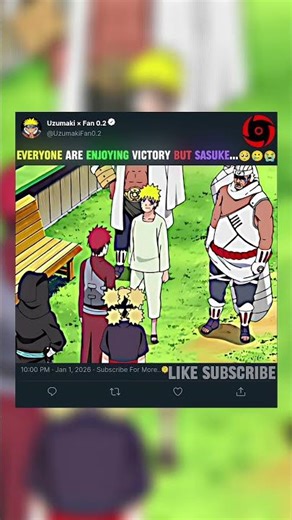 EVERYONE LOVE NARUTO AFTER 4TH GREAT NINJA WAR ❤ BUT SASUKE 🥺