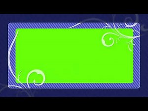 Green Screen Effect Video Frame | Floral Background