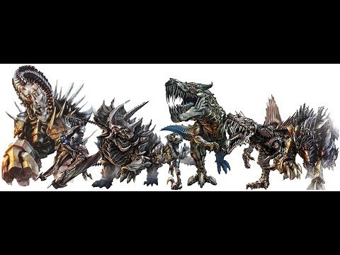 TRANSFORMERS ALL MOVIE DINOBOTS !!!