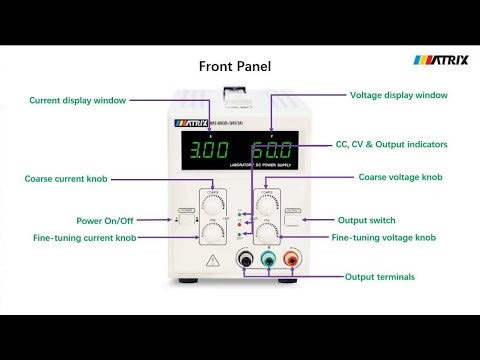 MATRIX MPS D+ series(60V/15A) DC power supply introduction