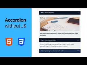 How To Create An Accordion With HTML & CSS (No JavaScript)
