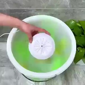 #mini #turbine #washing 2 in 1 Ultrasonic Turbo Washing Machine Portable Travel Washer Air Bubble And Rotating Mini Ultrasonic Washing Machine USB Powered Description: *1. Material: ABS *2. Rated Voltage: DC 10V *3. Rated Power: 6W *4. Product Dimensions: 9*4.5 cm *5. Power Supply: USB Features: *1. TURBO WASHING MACHINE – Ultrasonic washing machine completely clean clothes, socks, underwear, fastly and effortlessly, with less noise than the traditional one, and MOST IMPORTANTLY, you can carry i