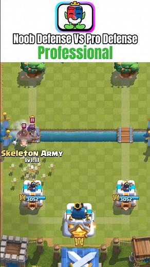 Noob vs Pro Hog Rider+Queen Push Defense✅|#clashroyale #gaming
