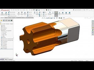 Solidworks Tutorial | Design of BSP Tap Bit in Solidworks