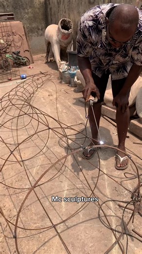 Welding an elephant tusk. #welding #armature #metalwork #creativeprocess #construction