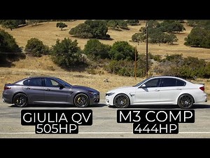 2018 Alfa Romeo Giulia Quadrifoglio vs 2018 BMW M3 Competition - Head to Head Review!