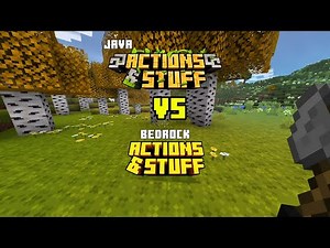 ACTIONS & STUFF Bedrock VS FRESH & SMOOTH Java | Comparison