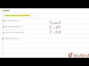 Angular momentum is vector product of