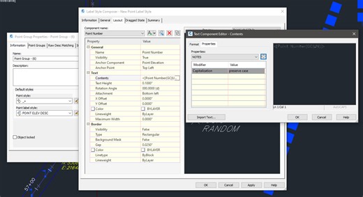 Profile Projection Label Styles - adding elements