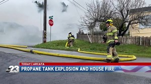 PROPANE TANK EXPLOSION: An Arcata home went up in flames after a propane tank exploded on the property, according to the Arcata Police Department. MORE HERE>>> https://krcrtv.com/north-coast-news/eureka-local-news/morning-explosion-rocks-sunnybrae-forces-road-closure | North Coast News TV