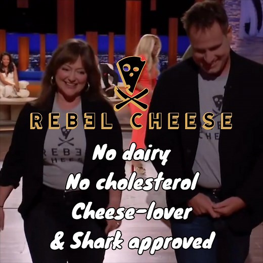 9.3M views · 10K reactions | How did a vegan cheese brand score a $750k deal on Shark Tank? We hand-crafted a plant-based cheese that actually tastes good! | Rebel Cheese | Facebook