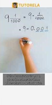 Convert 9 1/1000 to Decimal: Step-by-Step Guide #Math #DecimalFractions-Basic