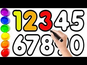 Teach Numbers 1-20 with Songs and Art | Easy Drawing & Painting for Little Learners | Cape Shape