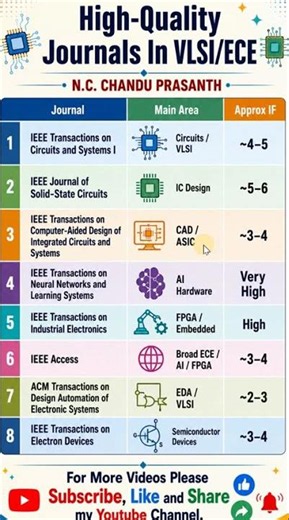 Top High-Impact IEEE Q1 Journals for VLSI Researchers|Best Journals for ASIC, FPGA & AI Hardware