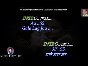 Aa Gale Lag Ja Mere Sapne Karaoke With Scrolling Lyrics Eng. & हिंदी