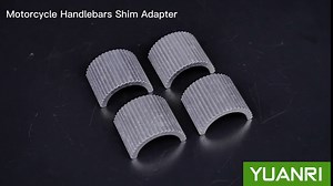 4pcs Handlebar Shim, 7/8" Handlebars to 1" Motorcycle Handle Bar Spacer Conversion Shims Riser Shim Set with Handlebar Mounts Risers Clamp Conversion Shims Reducer Spacers for Bike Bicycle