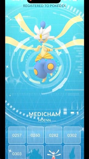 Shiny Mega Evolution Medicham ✌️❤️ #pokemongo #pokemonchannel #pokemon #shinypokemon #megaevolution