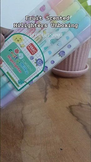 Fruit Scented Hilighters Unboxing | ft.diecutsmart #cuddlecloud #diecutsmart #art