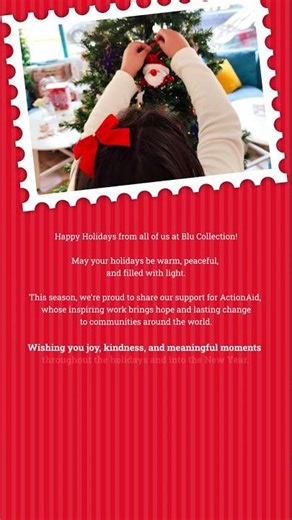 Blu Collection xmas wishes.