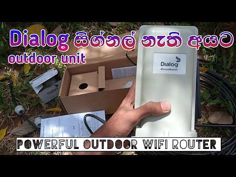ZLT P11H 4G Outdoor wifi router unit | dialog outdoor unit unboxing & setup ‪@vikumshahara‬