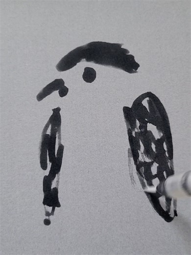 How to paint / draw a little birdie, chirp chirp! What kind of bird would you say this is? A robin? Chickadee? #art #howtodraw #creativity #creative #artist