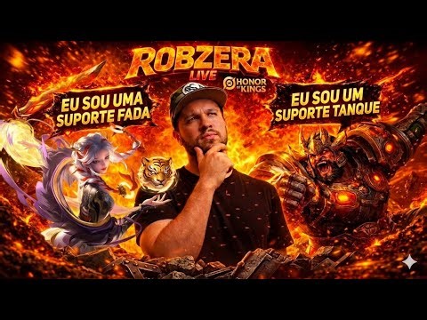 HONOR OF KINGS - LIVE DO ROBZERA - MAIS UM DIA DE HOK, BORA !