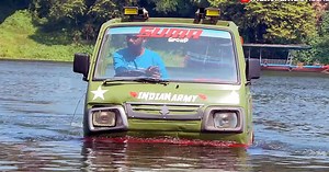 Old Maruti Omni Modified Into Amphibious Vehicle; Works Smoothly!