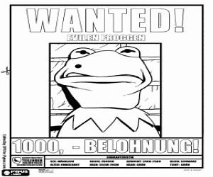 Muppets Most Wanted coloring page printable game