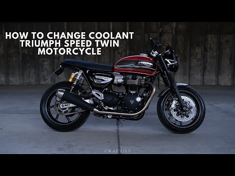 How to change the coolant on Triumph Speed Twin - Como trocar liquido de arrefecimento