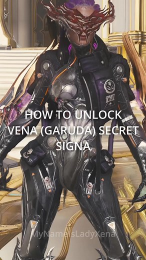 How to unlock Vena / Garuda Secret Signa on her ship #warframe #garudaprime #jadeshadows