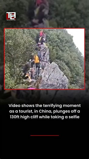 The Filtered Feed on Instagram: "In a heart-pounding moment captured on video, a thrill-seeking tourist's quest for the perfect cliffside selfie turned into a nightmare as he lost his footing and plummeted 20 meters down a steep, rocky slope. The footage, shared widely on social media, shows the man dressed in casual hiking gear posing confidently at the edge of a rugged coastal drop-off, phone in hand, when his foot slips on loose gravel. He tumbles head over heels in a chaotic blur of limbs an