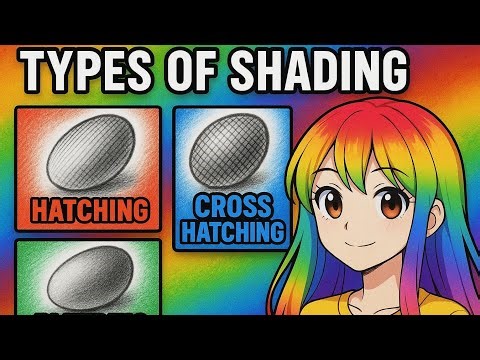 🎨 Types of Shading Techniques | Hatching • Cross Hatching • Blending 🖌️