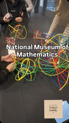 Bayla- NYC Activity Mom on Instagram: "Today’s Activity: National Museum of Mathematics Location: 5th ave Washington Square Park (26) This museum is a temporary space while they build a much larger multifloor space on sixth Avenue. The entire premise is hands-on learning in math and stem. This museum is appropriate for kids of all ages. Most things are geared to ages 6-12, in my option but they have a small soft play area for littles. There is NO food in the museum, which makes it’s tricky, so p