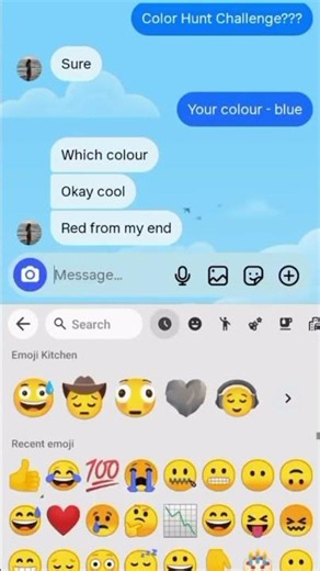 Colour hunt challenge l red and blue l challenge time l who won? comment to tell #newchallenge