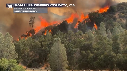 The #GiffordFire has grown to becoming the largest wildfire in California so far in 2025. The fire began on August 1st and has surpassed 120k acres. | WeatherNation