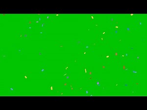Colorful Falling Confetti Animation Overlay | Green Screen | 4K | Free Download