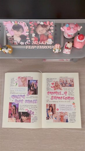 my 2025 kpop journal flip through! ♡🌷 #kpopjournal #kpopjournaling