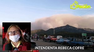 Incendio Forestal Sierra de Bellavista. Intendenta Rebeca Cofré comentó a Radio Pasión Fm Información importante sobre incendio Forestal que afecta desde la tarde de este Miércoles a Sierra de Bellavista y también la evacuación que se realizó de las personas y viviendas sercanas al Incendio. | Radio Pasión FM