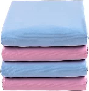 OUTCREATOR® Saddle Style Bed Pad with Tuck-in Sides, 34" x 39" Reusable Incontinence Underpad, Absorbent Waterproof Washable Quilted Tuckable Mattress Protector for Adults, Elderly, Kids, Pets (Gray)