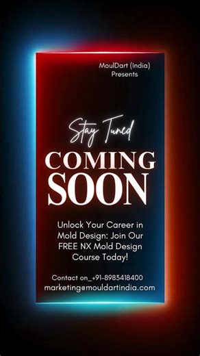 Unlock Your Career in Mold Design: Join Our FREE NX Mold Wizard Course Today! |NX| | Mould| #shorts