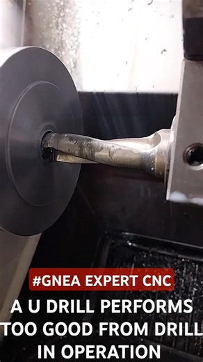 A U DRILL PERFORMS TOO GOOD FROM DRILL IN OPERATION #cncshorts #cnc programming in hindi #ncr #jobs