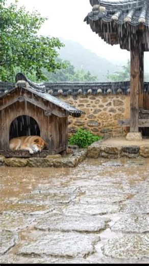 "한옥뒷마당 시원하게 내리는 빗소리" | Relax Sleep Rain(10분 후 검은 화면) – Nurarain sleep