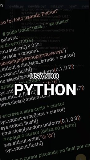 Isso foi feito usando PYTHON!