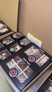 If you’re a fan of kinder, you’ll love this donut box😍🍫 Shop the ‘Ultimate Kinder Box’ online now. | Black Box Donuts